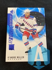 2020-21 SP Rookie Authentics #130 K'Andre Miller New York Rangers